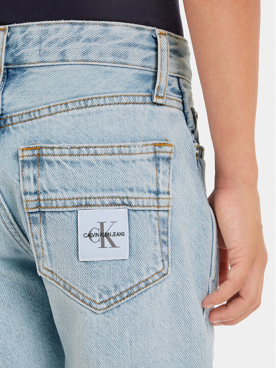Calvin Klein Jeans Calvin Klein Jeans Džínsové šortky IB0IB02005 Modrá Relaxed Fit