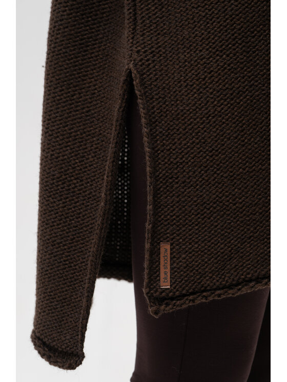 blue shadow blue shadow Sweter Guliwer Brązowy Regular Fit