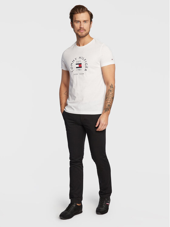 Tommy Hilfiger Tommy Hilfiger Čino bikses Bleecker MW0MW26619 Melns Slim Fit