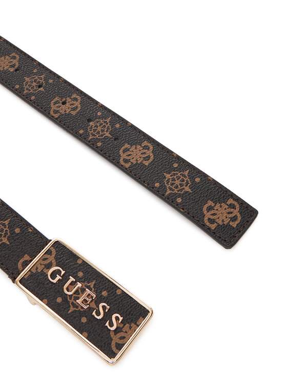 Guess Guess Pasek Damski 0000305473417 Brązowy