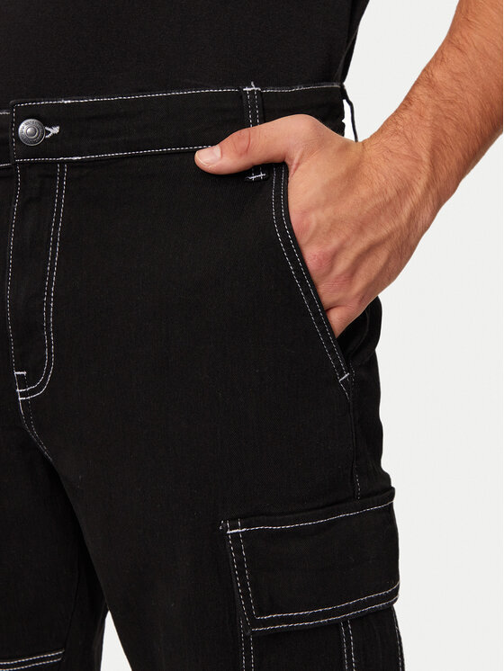 Only & Sons Only & Sons Παντελόνι υφασμάτινο Sedge 22030724 Μαύρο Straight Fit