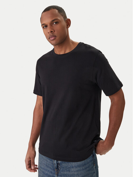 Jack & Jones Jack & Jones Tričko Orrganic Basic 12156101 Čierna Slim Fit
