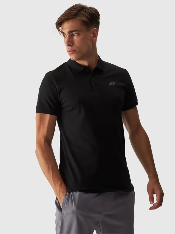 4F 4F Polo 4FWMM00TPTSM316-20S Crna Regular Fit
