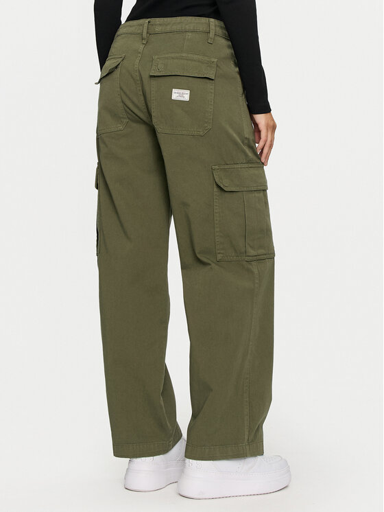 Guess Jeans Guess Jeans Pantaloni cargo W4YB61 WGCV1 Kaki Relaxed Fit
