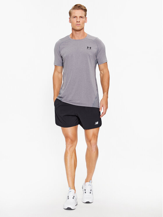 Under Armour Under Armour T-Shirt Ua Hg Armour Fitted Ss 1361683 Γκρι Fitted Fit