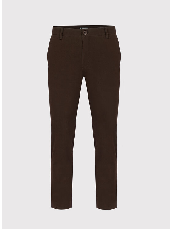 Pako Lorente Pako Lorente Spodnie materiałowe P22WB-WX-001 Brązowy Classic Fit