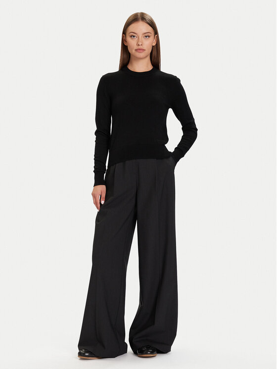 Calvin Klein Calvin Klein Pulover LV044D370G Negru Regular Fit