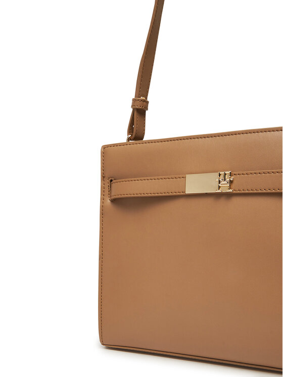 Tommy Hilfiger Tommy Hilfiger Ročna torba Th Heritage Shoulder Bag AW0AW17182 Rjava