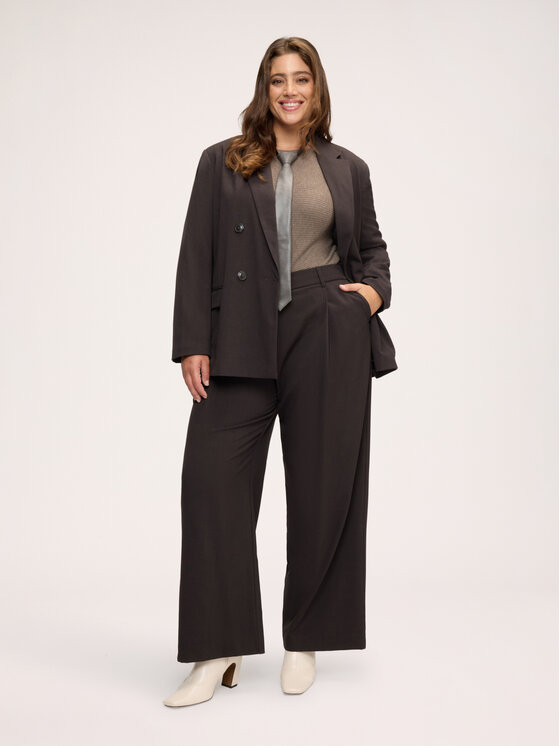 Fiorella Rubino Fiorella Rubino Spodnie materiałowe P063T005428N022 Brązowy Regular Fit