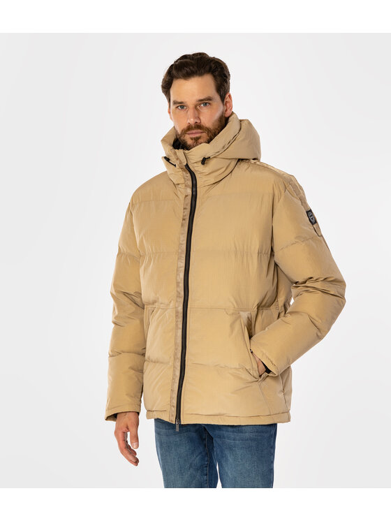 Lee Cooper Lee Cooper Kurtka zimowa MANUEL Beżowy Regular Fit