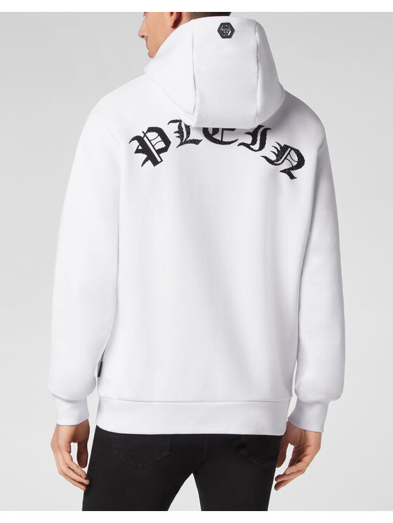 PHILIPP PLEIN PHILIPP PLEIN Mikina 2059 Bílá Regular Fit