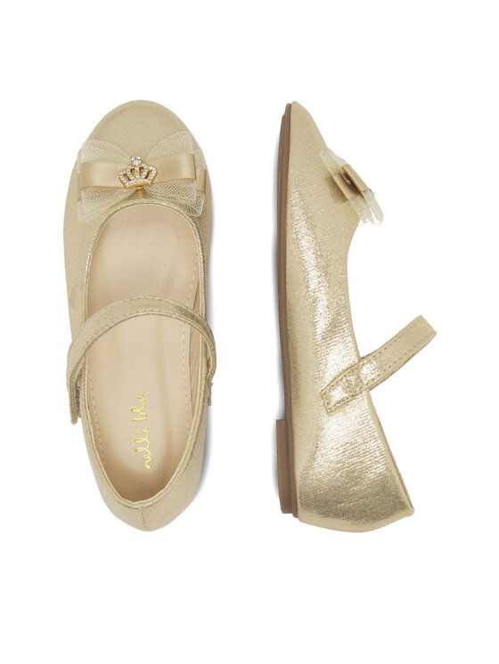 Nelli Blu Nelli Blu Ballerinas CM22063-3 Goldfarben