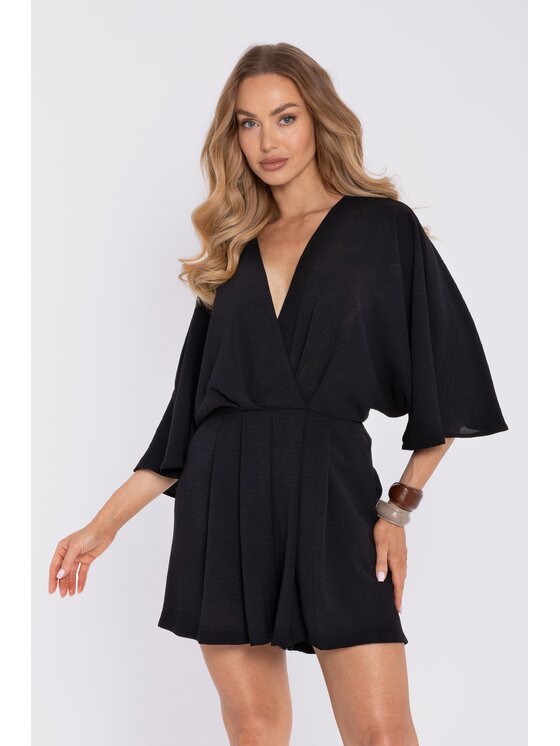 Made of Emotion Made of Emotion Kombinezon M914 Czarny Relaxed Fit