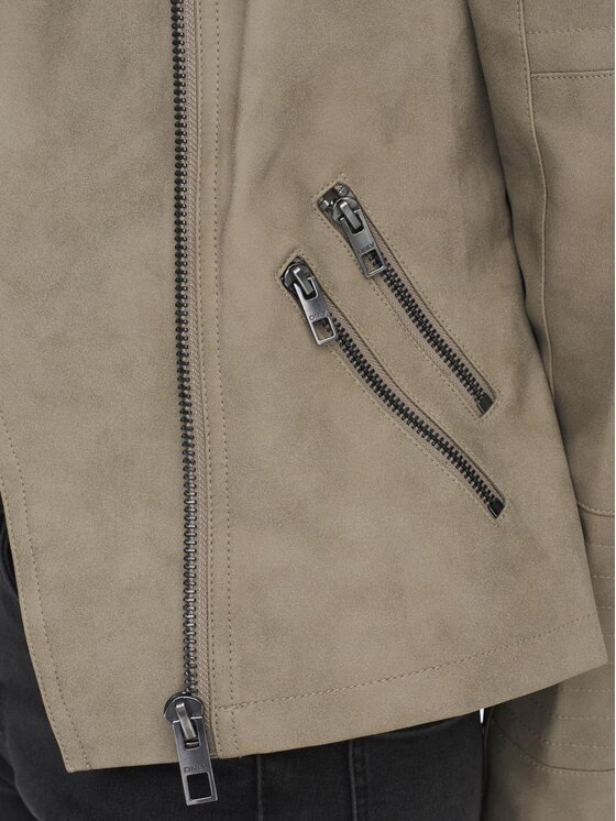 ONLY ONLY Куртка зі штучної шкіри Ava 15102997 Бежевий Regular Fit