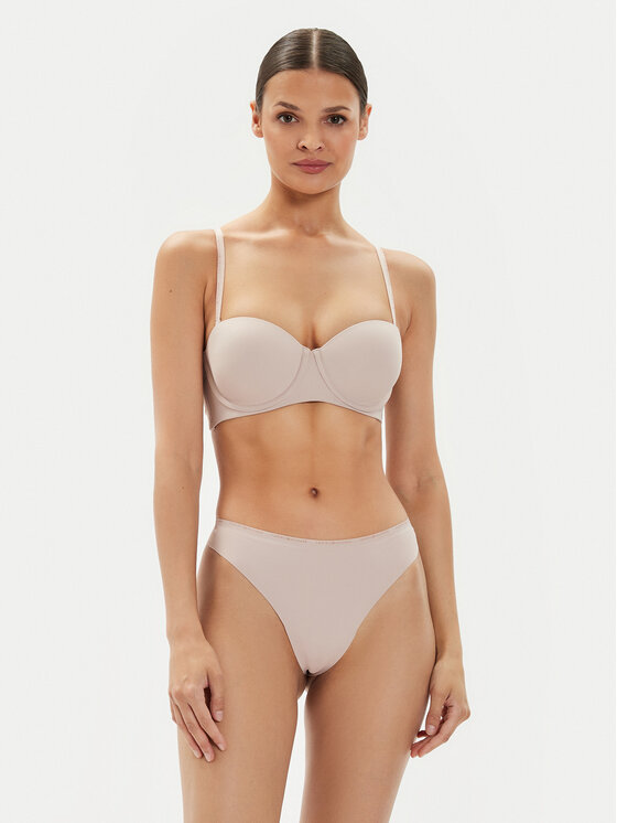 Tommy Hilfiger Tommy Hilfiger Kalhotky string UW0UW05214 Béžová