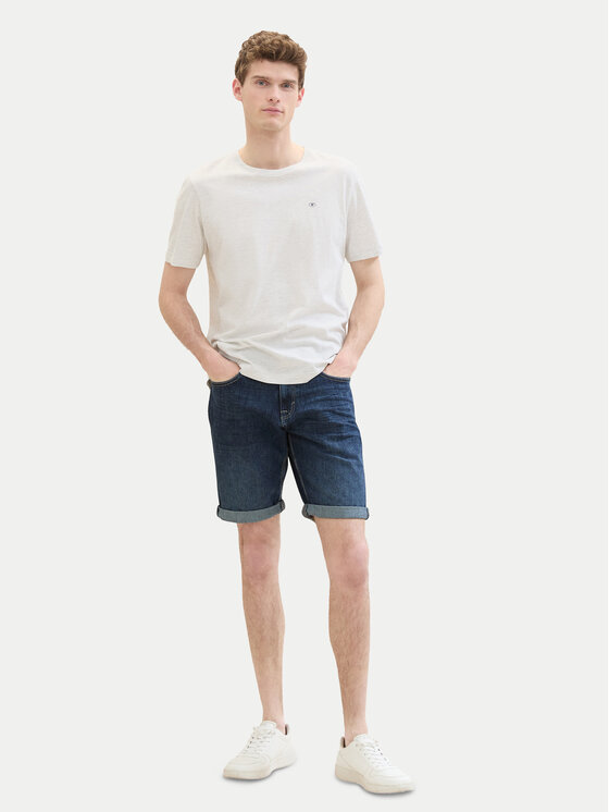 Tom Tailor Tom Tailor Kratke traperice 1040194 Tamnoplava Regular Fit