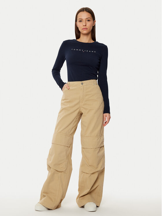 Tommy Jeans Tommy Jeans Bluza DW0DW19434 Mornarsko modra Slim Fit
