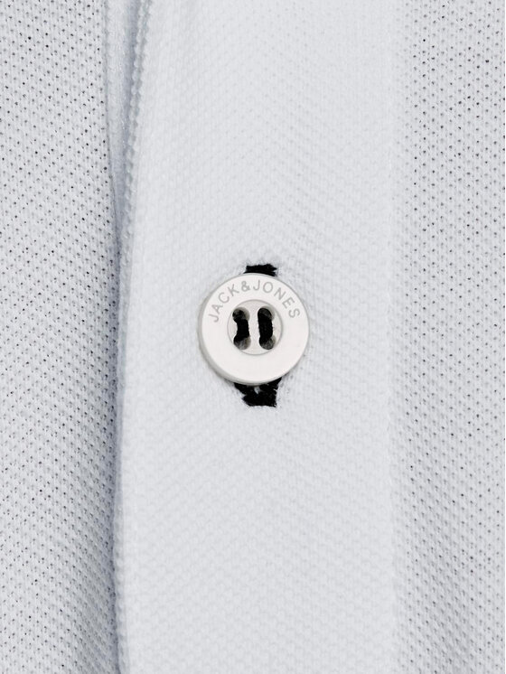 Jack & Jones Jack & Jones Tricou polo Paulos 12136668 Alb Slim Fit