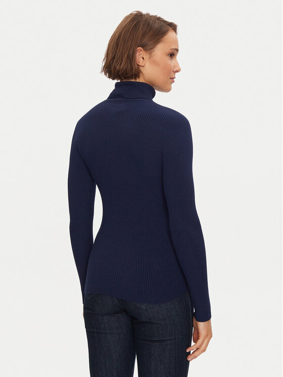 Kontatto Kontatto Krekls ar augstu apkakli 3M0117 Tumši zils Slim Fit