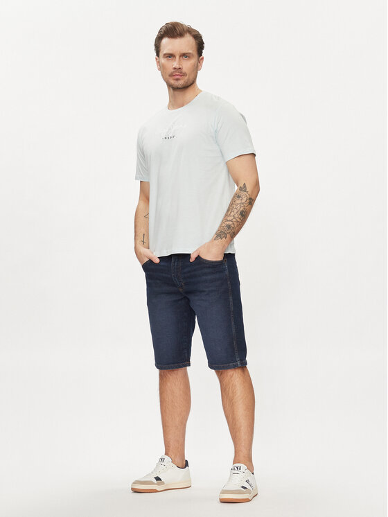 Wrangler Wrangler Szorty jeansowe Colton 112350823 Granatowy Slim Fit