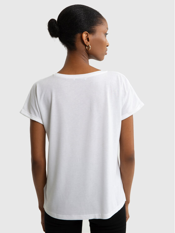 BIG STAR BIG STAR T-Shirt VALERIA Biały Basic Fit