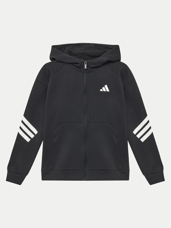 adidas adidas Bluză Future Icons 3-Stripes JJ4801 Negru Regular Fit