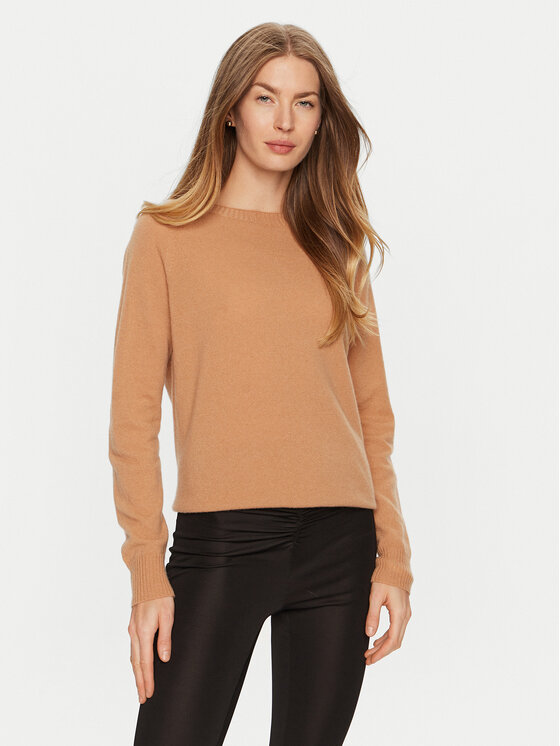 ViCOLO Sveter 22044S Hnedá Regular Fit
