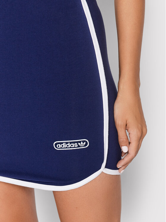 adidas adidas fusta din material de trening HL6565 Bleumarin Slim Fit