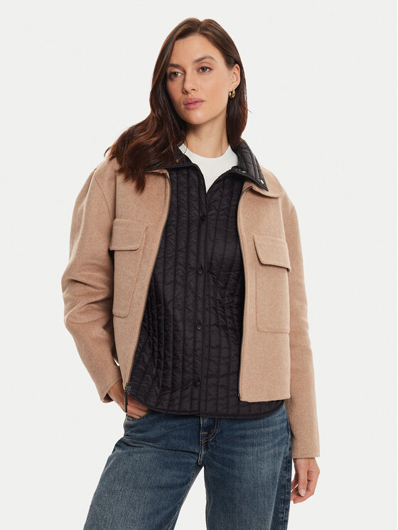 Frieda & Freddies Frieda & Freddies Prehodna jakna 3718B Bež Relaxed Fit