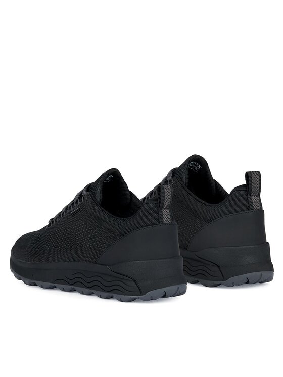 Geox black online sneakers