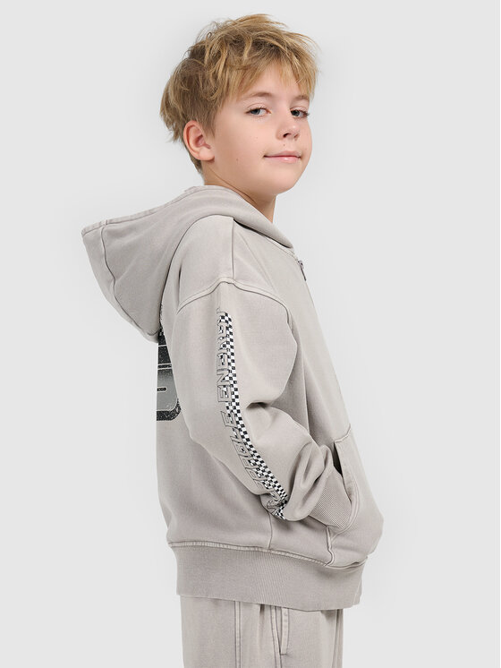 4F 4F Bluza ESPORTS RACING Szary Loose Fit