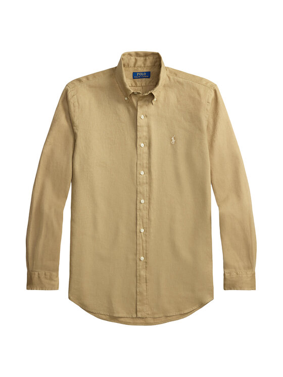 Polo Ralph Lauren Polo Ralph Lauren Πουκάμισο 710968915502 Μπεζ Slim Fit