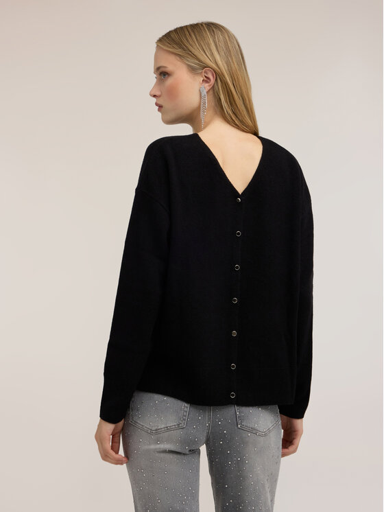 Motivi Motivi Maglione M344E002403N033 Nero Regular Fit