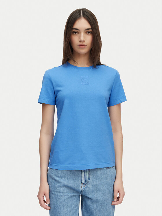 Calvin Klein Jeans Tricou LV044G200G Bleumarin Regular Fit