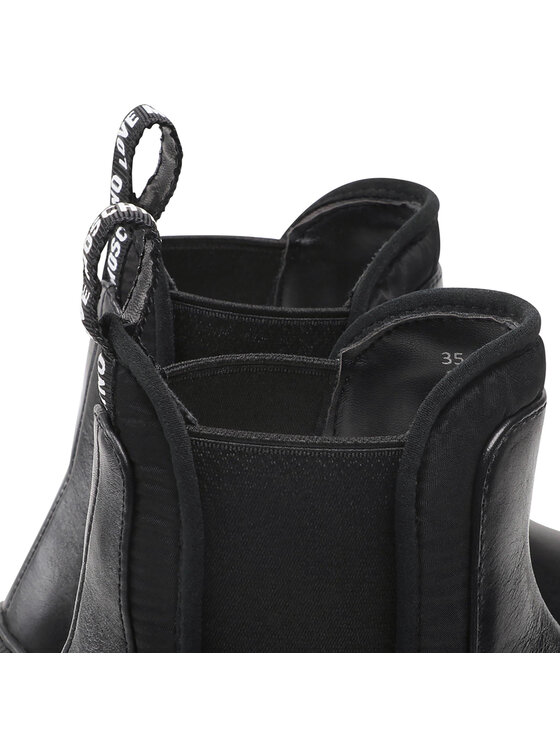 LOVE MOSCHINO LOVE MOSCHINO Kotníková obuv s elastickým prvkem JA15614G0DIAI00A Černá