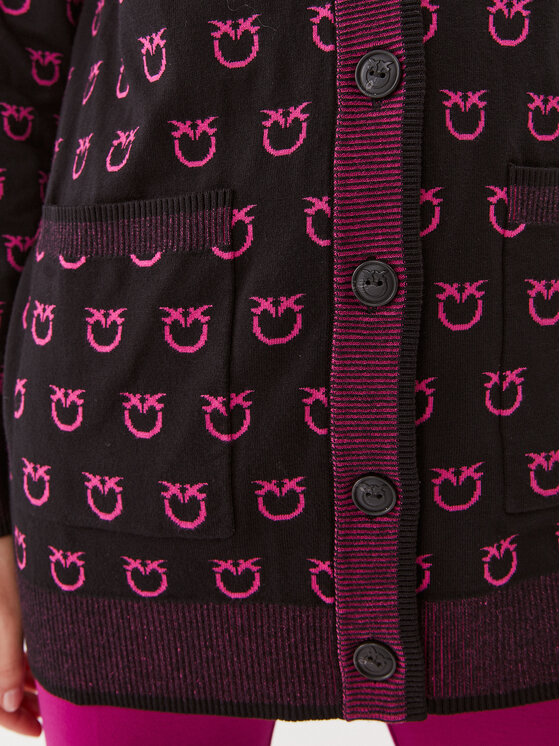 PINKO Pinko Pletena jopica 101562 A112 Črna Regular Fit