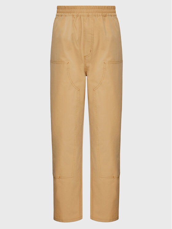 Carhartt WIP Carhartt WIP Bavlnené nohavice Unisex Montana I030622 Béžová Regular Fit