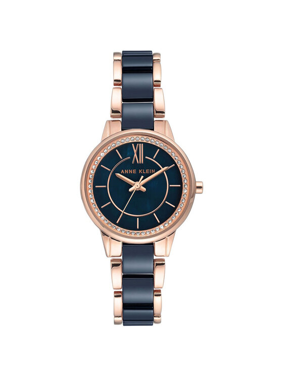 Anne Klein Anne Klein Zegarek AK-3344NVRG Niebieski