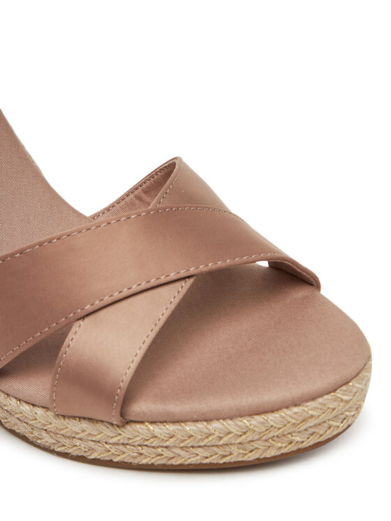 Tommy Hilfiger Tommy Hilfiger Espadrile Satin High Wedge Espadrille FW0FW08602 Ružičasta