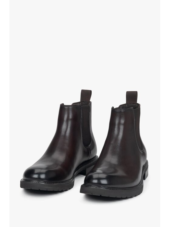 Estro Estro Μποτάκια με λάστιχο ER00116139 Καφέ