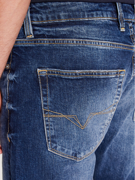 Guess Guess Jeansy Angels M3BAN2 D55T2 Granatowy Slim Fit