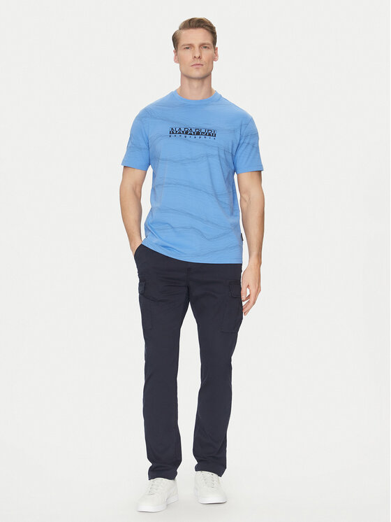 Napapijri Napapijri Kalhoty z materiálu NP0A4IDQ1761 Tmavomodrá Regular Fit