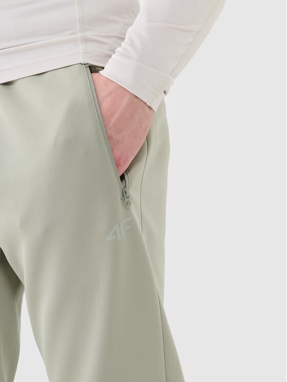 4F 4F Pantaloni di tessuto 4FWSS25TFTRM0836-44S Verde Regular Fit