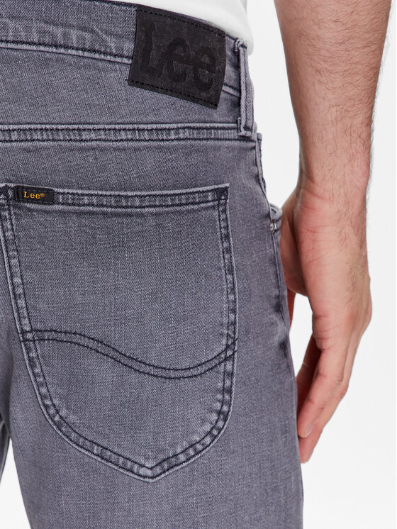Lee Lee Jeansy L719IBB82 Szary Slim Fit