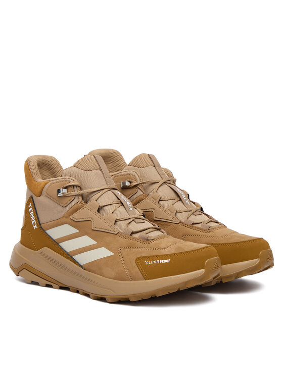 adidas adidas Pārgājienu apavi Terrex Anylander Leather Mid Climaproof Hiking Shoes KH8876 Gaiši brūna