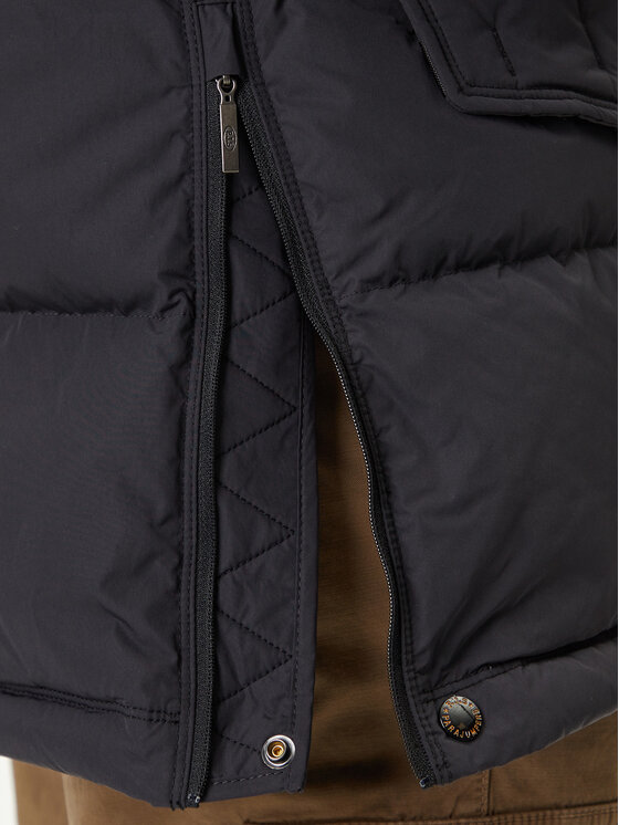 Parajumpers Parajumpers Dūnu jaka Harraskeet 25WMPMPUHF03 Melns Regular Fit