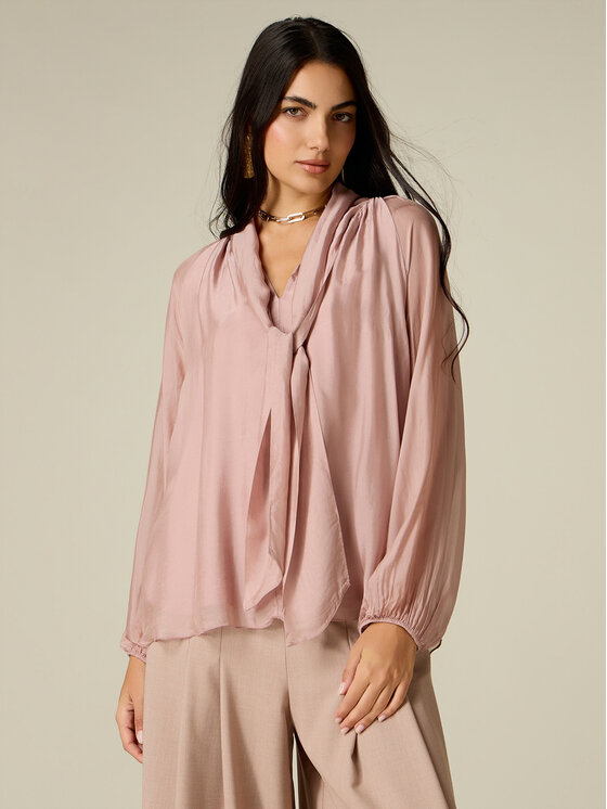 Oltre Oltre Blusa 2060J100893N006 Rosa Regular Fit