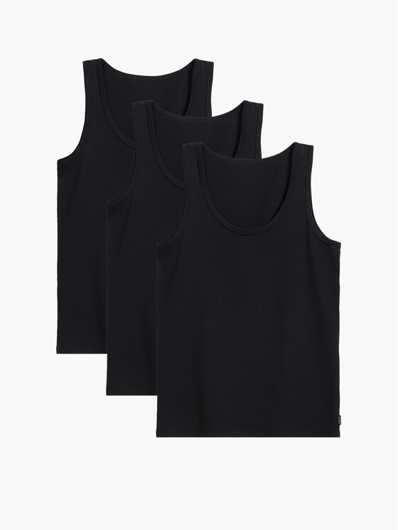 Atlantic Atlantic Top basic Czarny Regular Fit