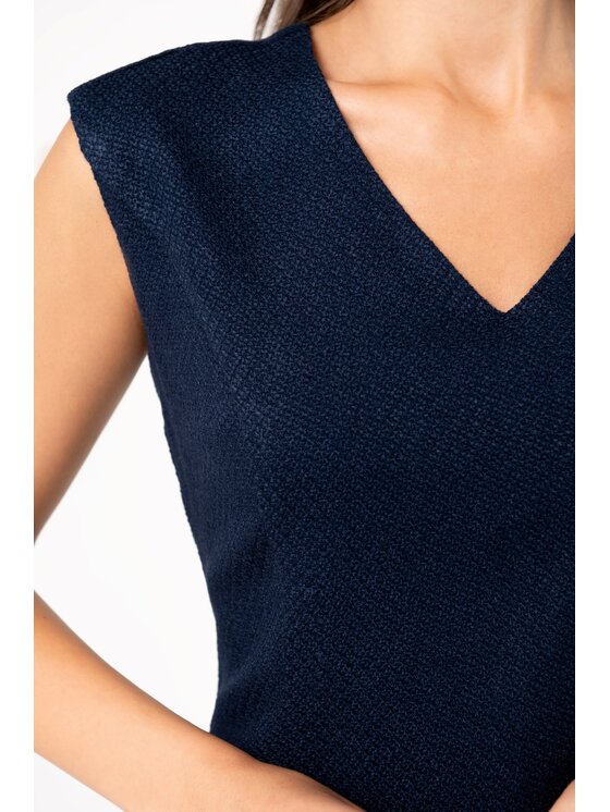 QUIOSQUE QUIOSQUE Každodenné šaty BLAZECHECK DRESS Tmavomodrá Regular Fit