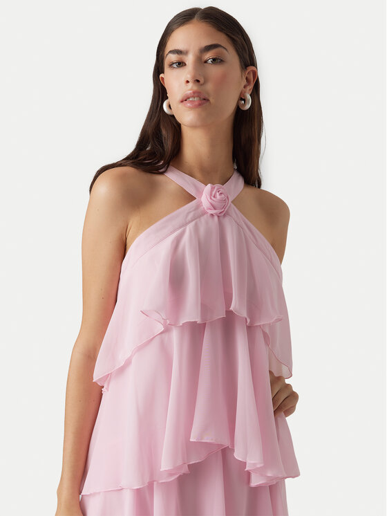 Vero Moda Vero Moda Večerné šaty Felicia 10295237 Ružová Tight Fit